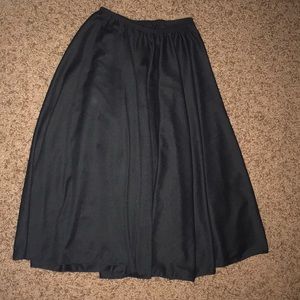Black full circle character skirt